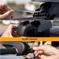 Bagażnik dachowy Fiat Strada II FL 2000-2012 Solidbar Alpha V1 L