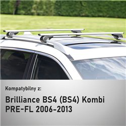 Roof rack for Brilliance BS4 Station Wagon I PRE-FL 2006-2013 | Solidbar Al