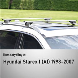 Bagażnik dachowy Hyundai Starex I 1998-2007 Solidbar Alpha V1 Lit