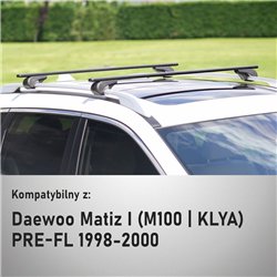 Roof rack for Daewoo Matiz Hatchback I (M100 | KLYA) PRE-FL 1998-2000 Solid