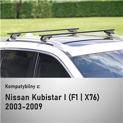 Bagażnik dachowy Nissan Kubistar I 2003-2009 Solidbar Alpha V1 Li