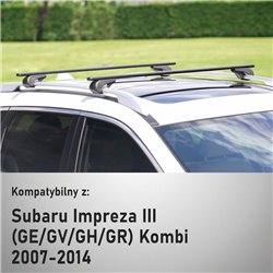 Bagażnik dachowy do Subaru Impreza Hatchback IV XV 2010-2012 Soli