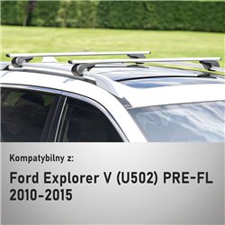 Bagażnik dachowy Ford Explorer V PRE-FL 2010-2015 | Solidbar Alph