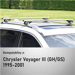 Roof rack for Chrysler Voyager III (GH/GS) 1995-2001 | Solidbar Alpha V1 Li