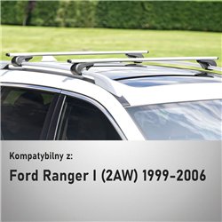 Bagażnik dachowy Ford Ranger I 4D 1999-2006 Solidbar Alpha V1 Li