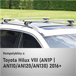 Roof rack for Toyota Hilux VIII (AN1P | AN110/AN120/AN130) 4D 2016- Solidba