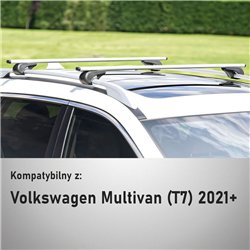 Roof rack for Volkswagen VW Multivan (T7) 2021- | Solidbar Alpha V1 Lite Si