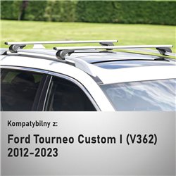 Bagażnik dachowy Ford Tourneo Custom I 2012-2023 | Solidbar Alpha