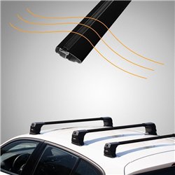 Roof rack for Nissan NV200 I (M20/M20M) 2009-2022 | Elegance V3 Lite Black