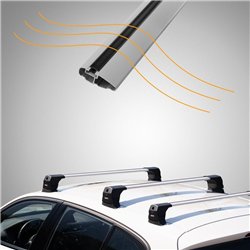 Roof rack for Mercedes Vito (W447) 2014- | Elegance V3 Lite Silver Aluminum