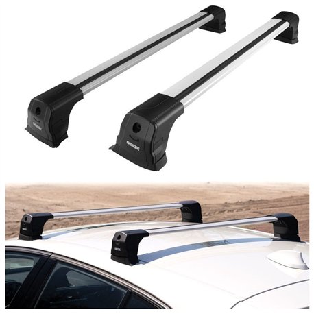 Roof rack for Volkswagen VW Caddy (SB | SK) 2020- Elegance V3 Lite Silver A