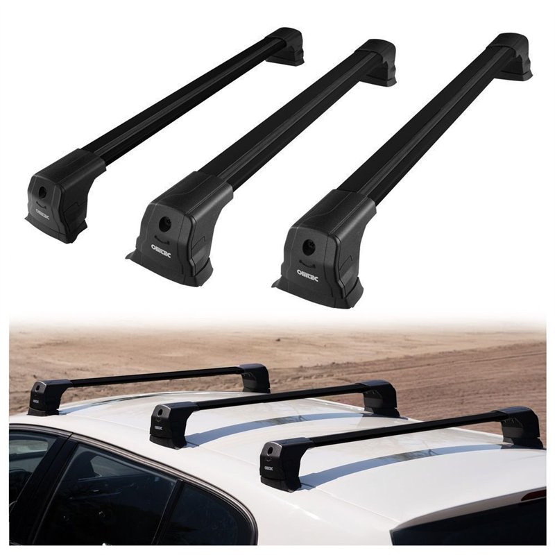 Roof rack for Volkswagen VW ID. Buzz (EB/EBN) 2022- | Elegance V3 Lite Blac