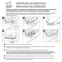 Listwa tylnego zderzaka do Skoda Superb Kombi III 2015-2023 Czarn