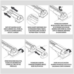 Bagażnik dachowy do Mercedes GL (X164) 2006-2012 | Aluminium p