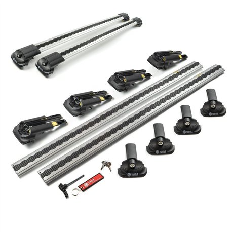 Roof rack for Suzuki Grand Vitara II (JT) 5D 2005-2015 | AIR-1 Silver Alumi