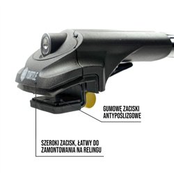 Bagażnik dachowy do Hyundai Santa Fe II 2006-2012 | AIR-1 Alumi