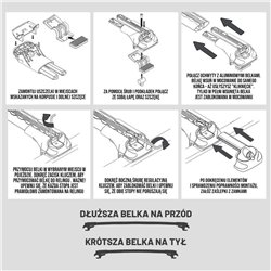 Bagażnik dachowy do Hyundai Santa Fe II 2006-2012 | AIR-1 Alum