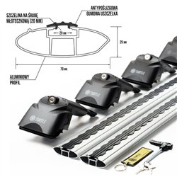 Roof rack for Peugeot 308 SW Station Wagon III (P5 | P51/P52) 2022- AIR-2 S