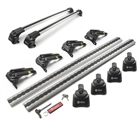 Roof rack for Honda CR-V (RW) 2016-2023 | AIR-2 Silver Aluminum Plastic