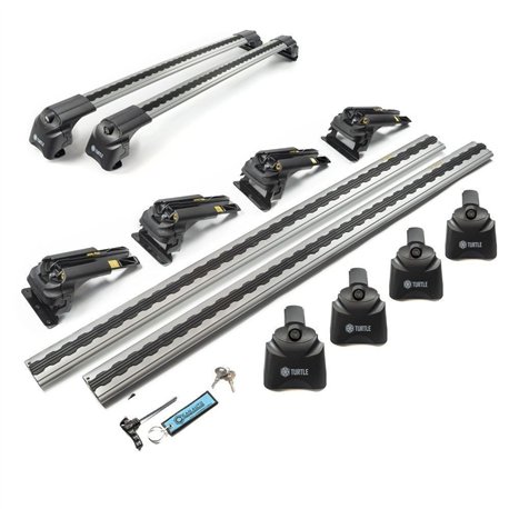 Roof rack for Honda CR-V II (RD4/RD9) 2002-2006 | AIR-2 Silver Aluminum Pla