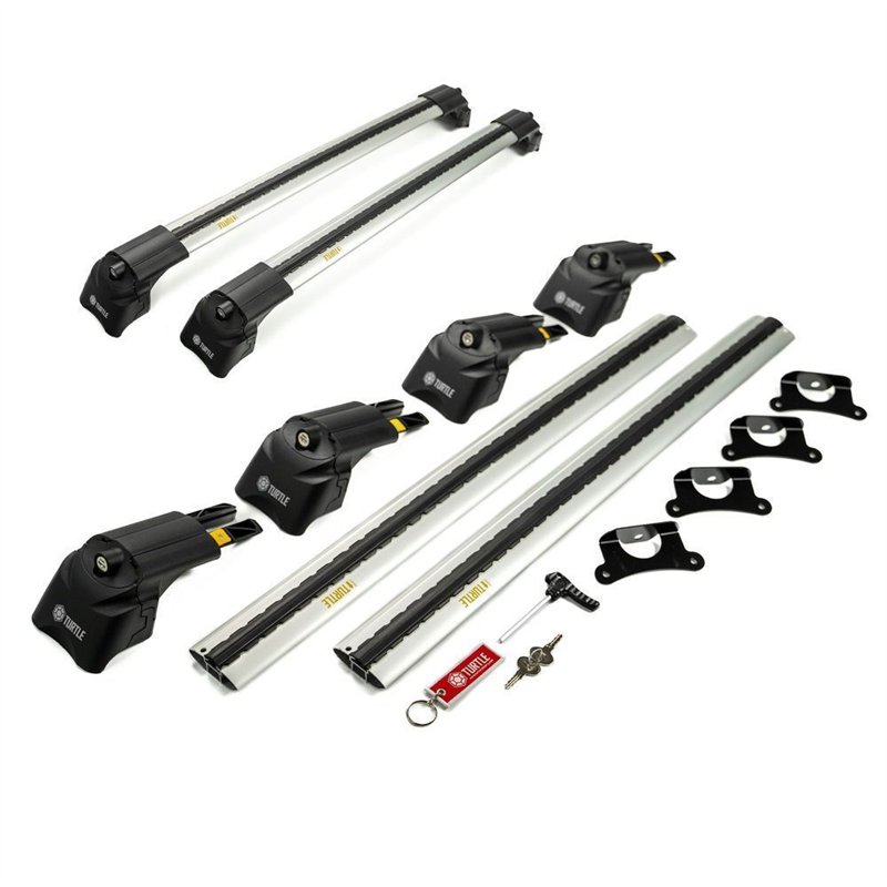 Roof rack for Jeep Compass II (MP/552 | MX) 2017- AIR-2 Silver Aluminum Pla