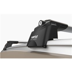 Roof rack for Jeep Compass II (MP/552 | MX) 2017- AIR-2 Silver Aluminum Pla