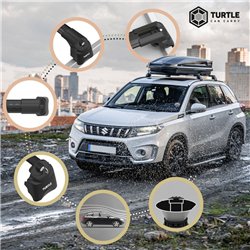 Roof rack for Volkswagen VW Touareg III (CR) 2018- | AIR-2 Black Aluminum P