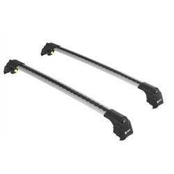 Roof rack for Opel Combo E (K9) Life 2018- | AIR-2 Silver Aluminum Plastic