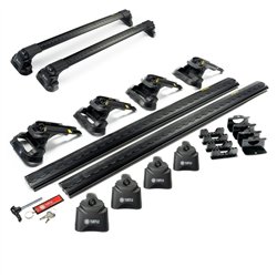 Roof rack for BMW 3 Series Sedan (F30) 4D 2012-2018 | AIR-3 Black Aluminum