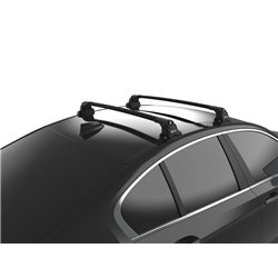 Roof rack for BMW 3 Series Sedan (E90) 4D 2005-2011 | AIR-3 Black Aluminum