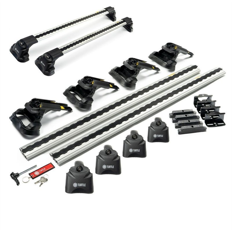 Roof rack for Volkswagen VW Amarok I (2H) PRE-FL 2010-2016 | AIR-3 Silver A