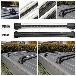 Roof rack for Peugeot Expert III (V) 2016- | AIR-3 Black Aluminum Plastic