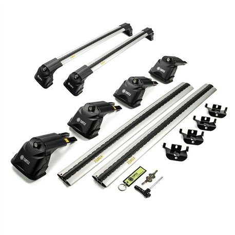 Roof rack for Citroen Dispatch 2016- | AIR-3 Silver Aluminum Plastic