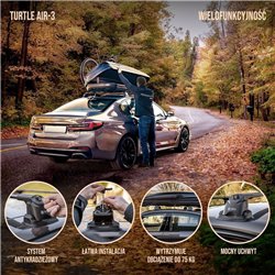 Roof rack for Citroen Dispatch 2016- | AIR-3 Silver Aluminum Plastic