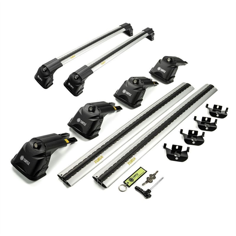 Roof rack for Opel Zafira Life I (V) 2019- | AIR-3 Silver Aluminum Plastic