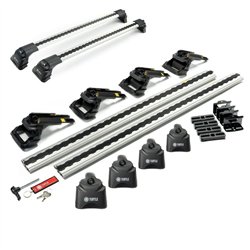 Roof rack for Fiat Fiorino III (225) 2008-2018 | AIR-3 Silver Aluminum Plas