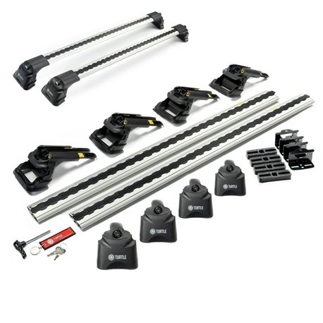 Roof rack for Peugeot Bipper I (A | 225L) 2007-2015 AIR-3 Silver Aluminum P