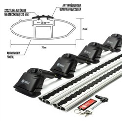 Roof rack for Fiat Talento II (296 | X82) 2016-2021 AIR-3 Silver Aluminum P