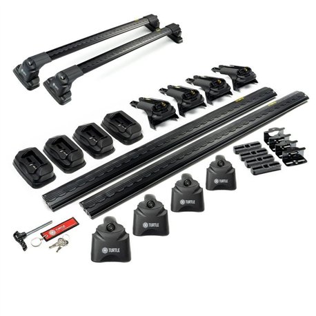 Roof rack for Mazda CX-3 I (DK/DJ1) 2015-2022 | AIR-3 Black Aluminum Plasti