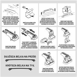 Bagażnik dachowy do Mitsubishi L200 V 2015-2022 AIR-3 Cza