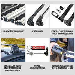 Bagażnik dachowy do Mitsubishi L200 V 2015-2022 AIR-3 Sre