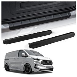 Front sill trims for Ford E-Transit Custom I (V710) 2023- | Black ABS