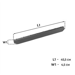 Front sill trims for Ford Transit Custom II (V710) 2023- | Black ABS