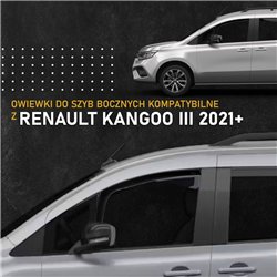 Side window deflectors for Renault Kangoo III (RJK/FFK/XFK) 2021- | Translu