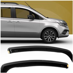 Side window deflectors for Nissan Townstar I (NFK/XFK) 2022- | Translucent