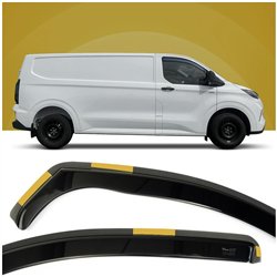 Front side window deflectors for Ford Transit Custom II (V710) 2023- | Tran