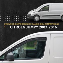 Front side window deflectors for Citroen Jumpy II (VF7) 2007-2016 | Translu