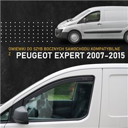 Front side window deflectors for Peugeot Expert II (VF3) 2007-2016 | Transl