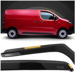 Front side window deflectors for Citroen Jumpy III (V) 2016- | Translucent