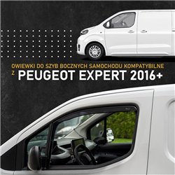 Owiewki szyb bocznych przednich Peugeot Expert III 2016- Półprzezr